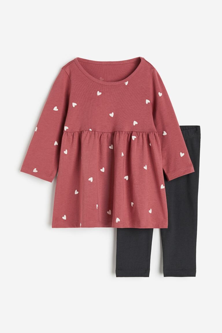 

Комплект из 2 платьев и колготок H&M