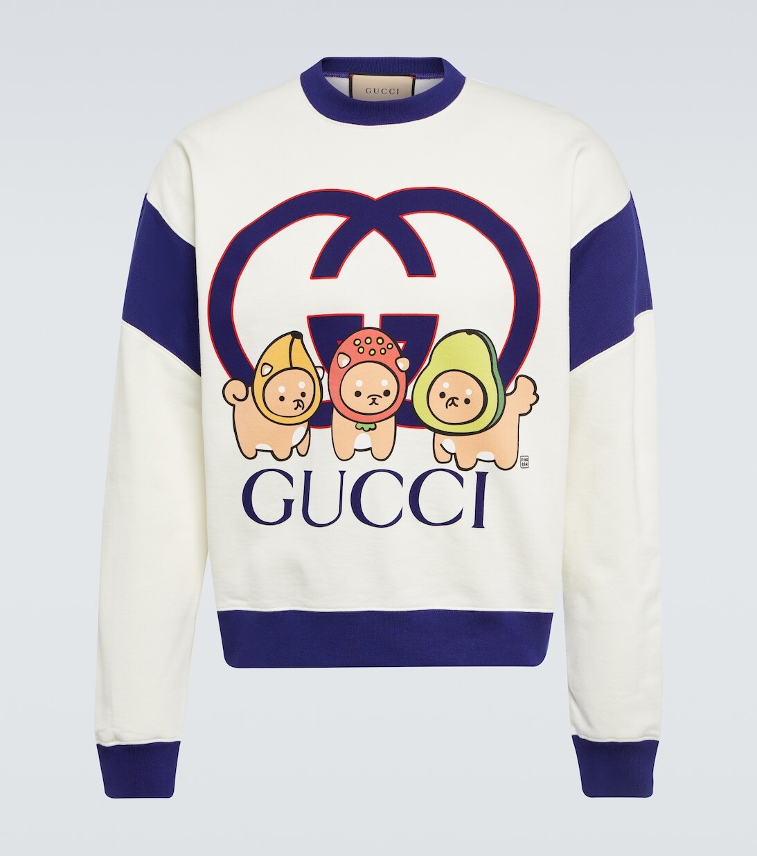 

Хлопковая толстовка с принтом Gucci Kawaii Gucci, разноцветный