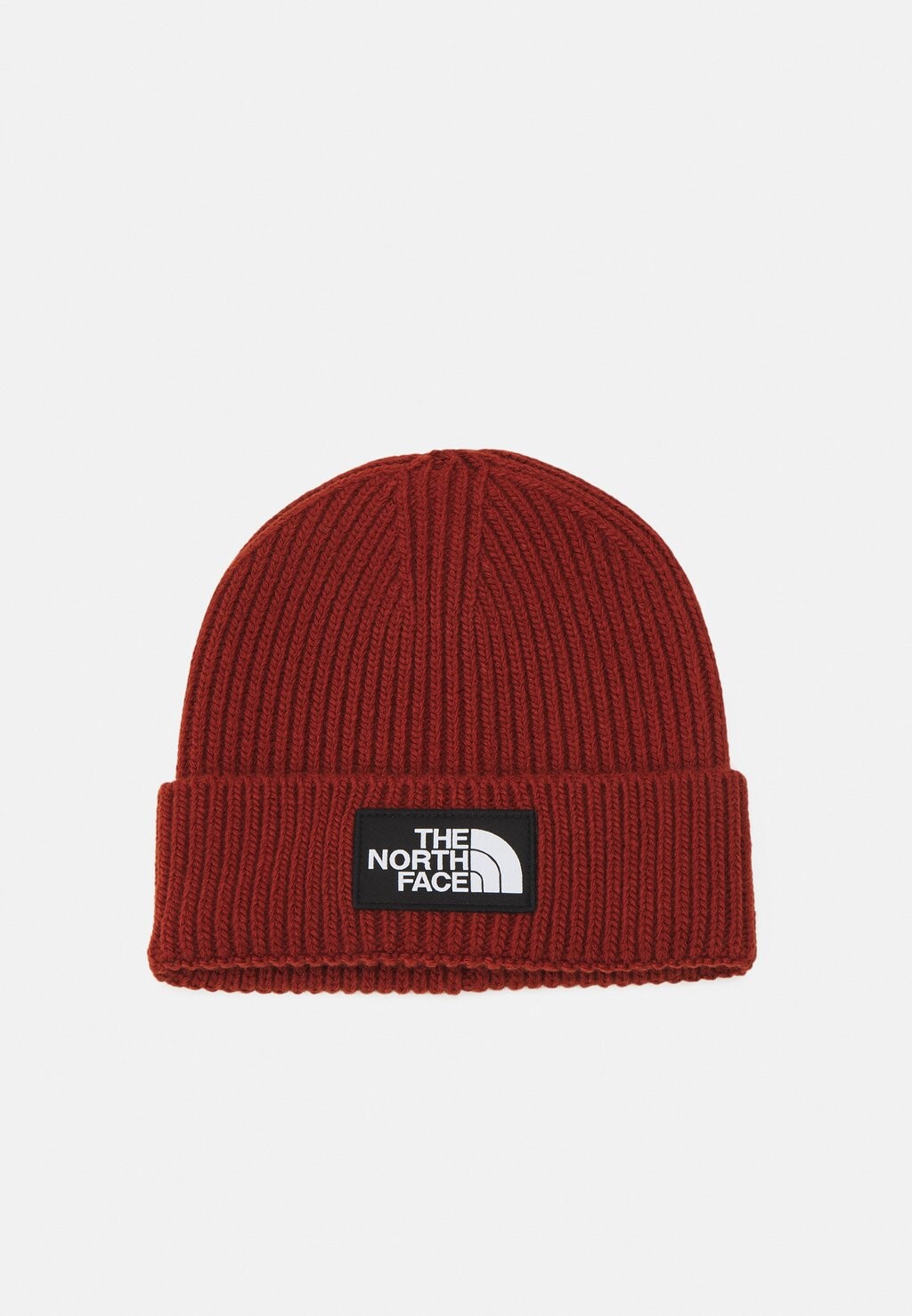 

Шапка The North Face ШАПКА LOGO BOX CUFFED UNISEX, темно-красный