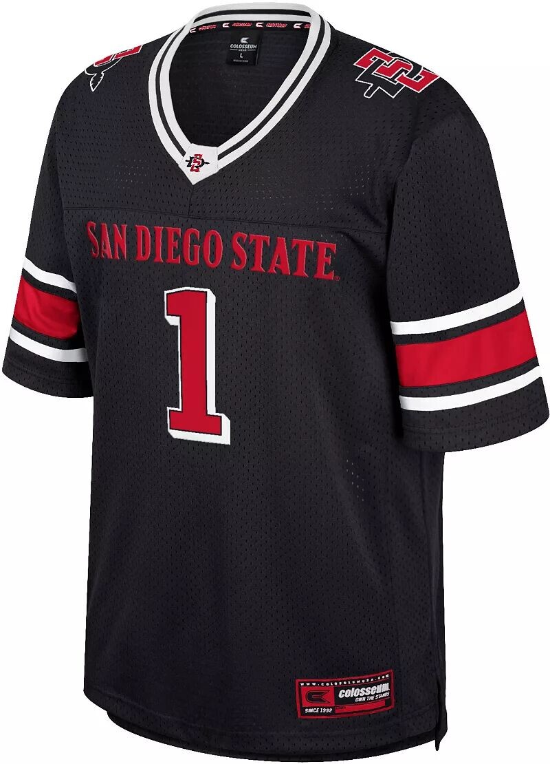 

Colosseum Мужская черная футбольная майка State San Diego Aztecs