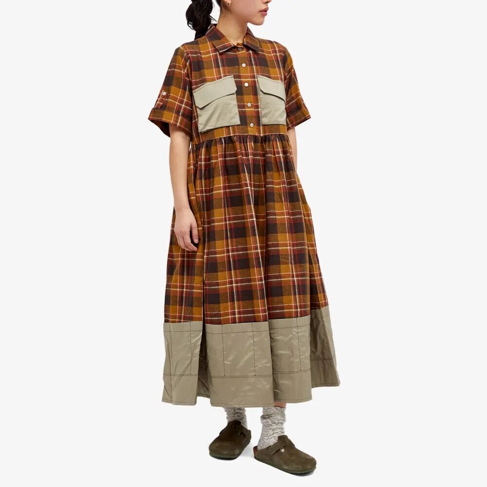 

W'Menswear Женская одежда Платье-туника для рыбалки, зеленый