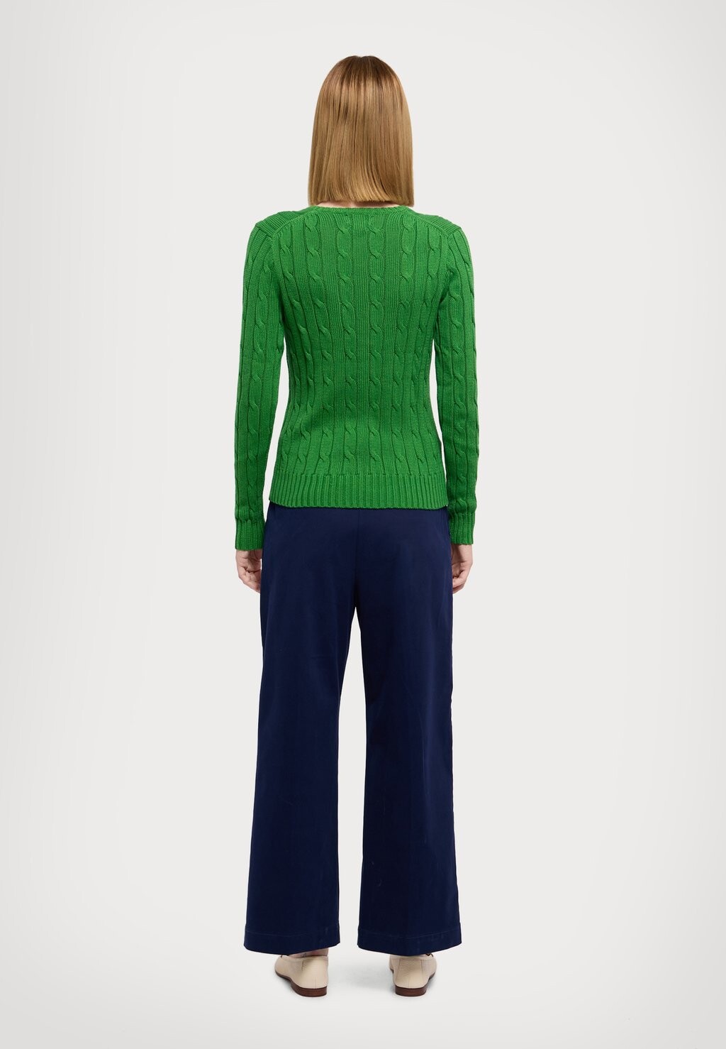

Вязаный свитер KIMBERLY LONG SLEEVE PULLOVER Ralph Lauren, зеленый