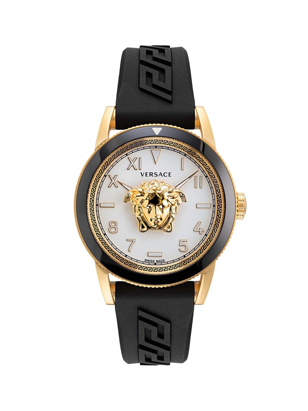 

Силиконовые часы Palazzo Goldtone Greca Versace, черный