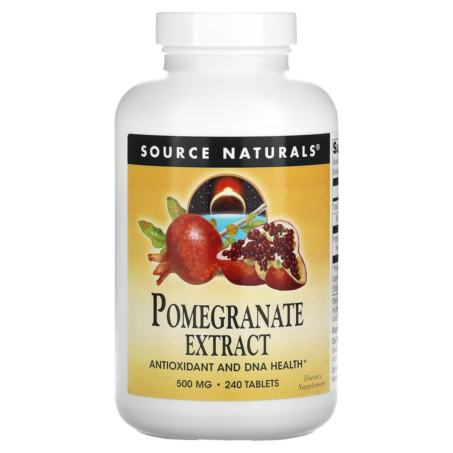 

Экстракт граната, 500 мг, 240 таблеток, Source Naturals