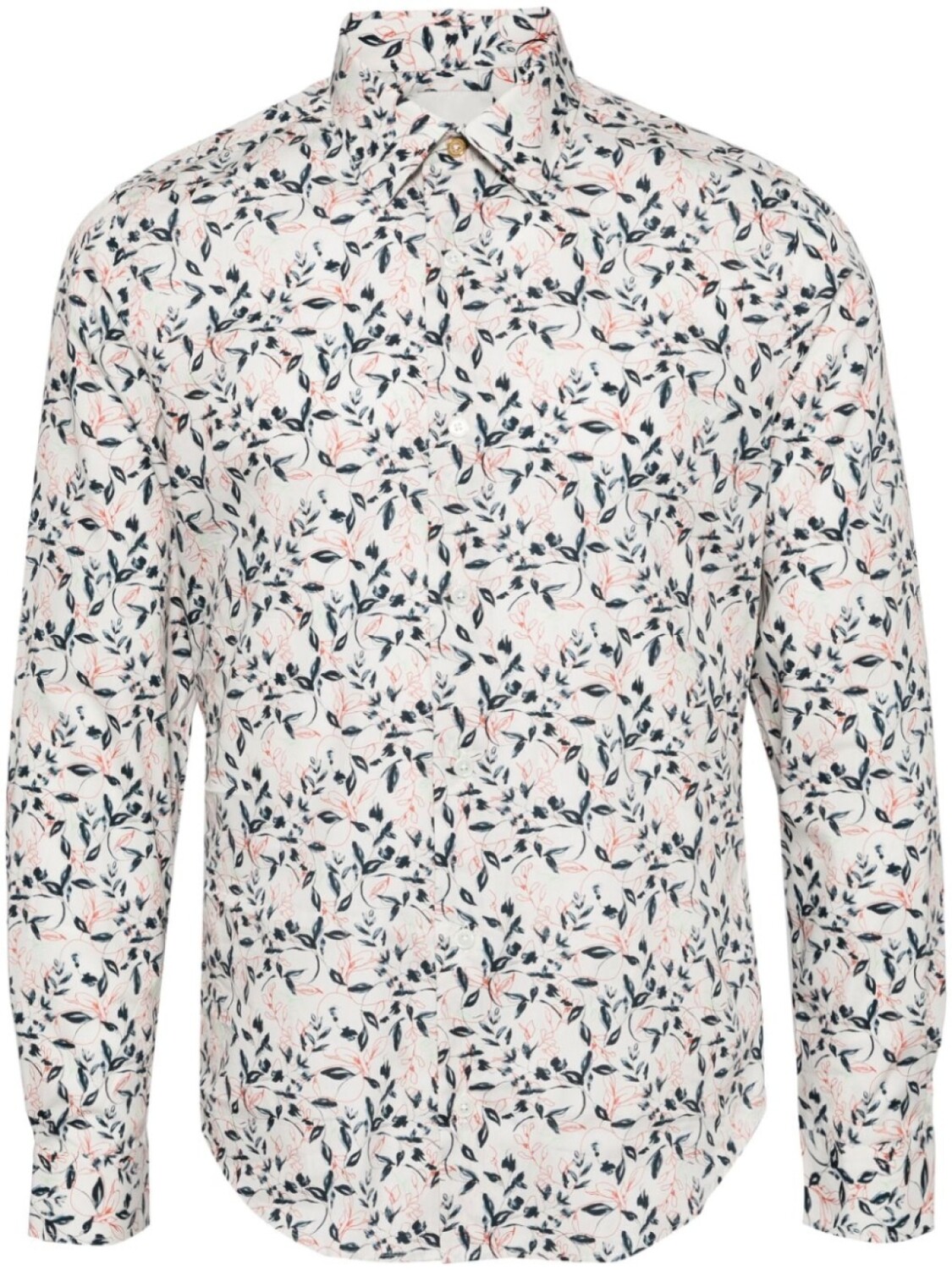 

Paul Smith поплиновая рубашка с цветочным принтом, белый