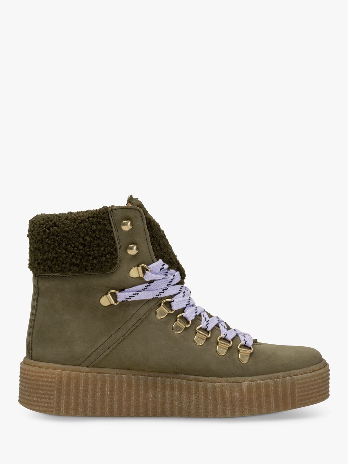 

Походные ботинки Agda из нубука SHOE THE BEAR, хаки