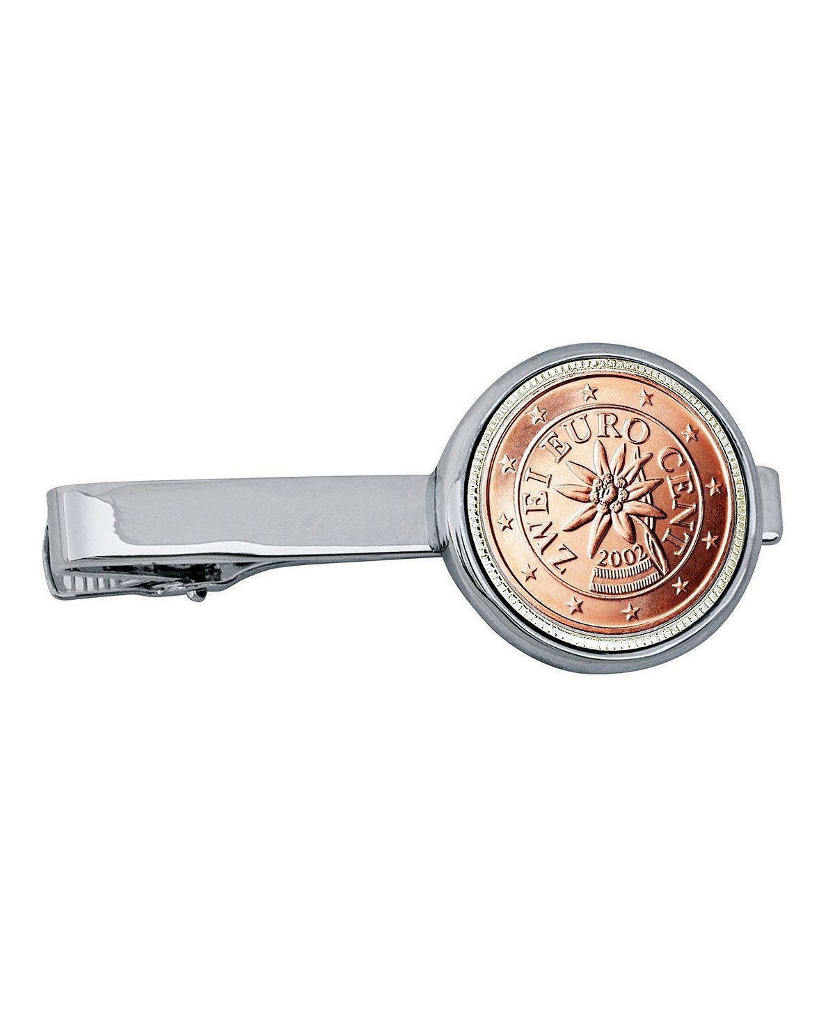 Зажим для галстука для австрийской монеты номиналом 2 евро American Coin Treasures позолоченный никелевый зажим для галстука для монеты свобода 1800 х годов american coin treasures