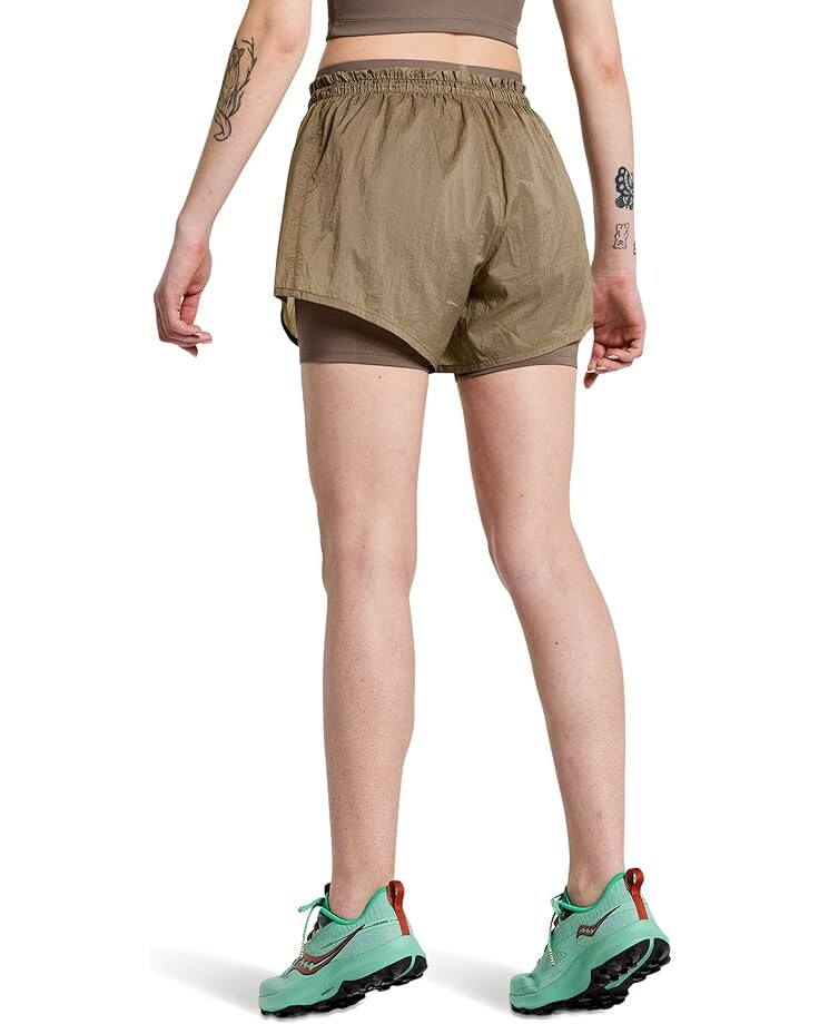 

Шорты Saucony Elevate 4" 2-in-1 Shorts, цвет Pewter