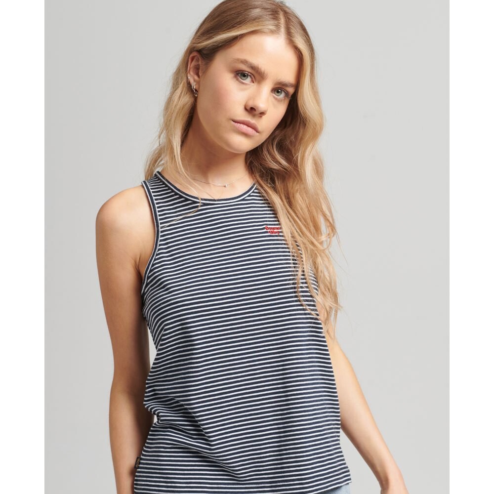 

Футболка без рукавов Superdry Vintage Logo Emb Stripe, разноцветный