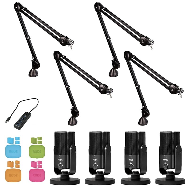 

Микрофон RODE NT-USB Mini x4, PSA 1 x4, USB Hub, Colors, Cloth