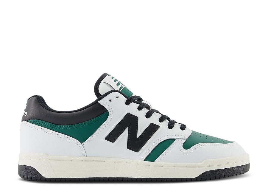 

Кроссовки New Balance 480, цвет White Marsh Green Black
