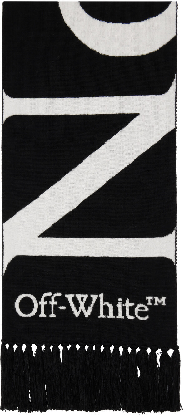 

Черно-белый шарф без обид Off-White