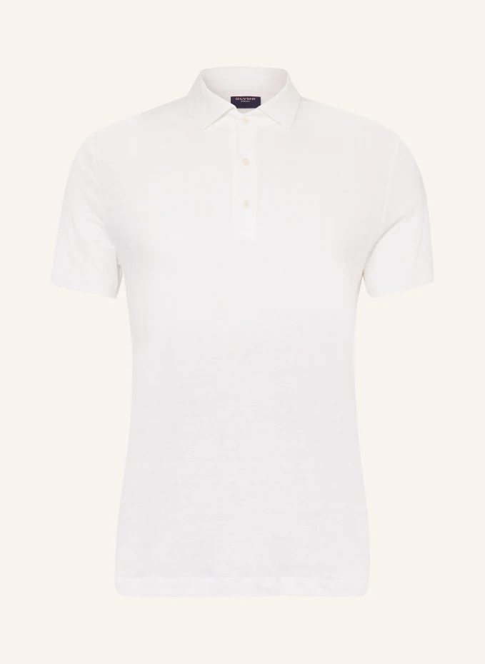 цена Трикотажная льняная рубашка-поло Olymp, белый