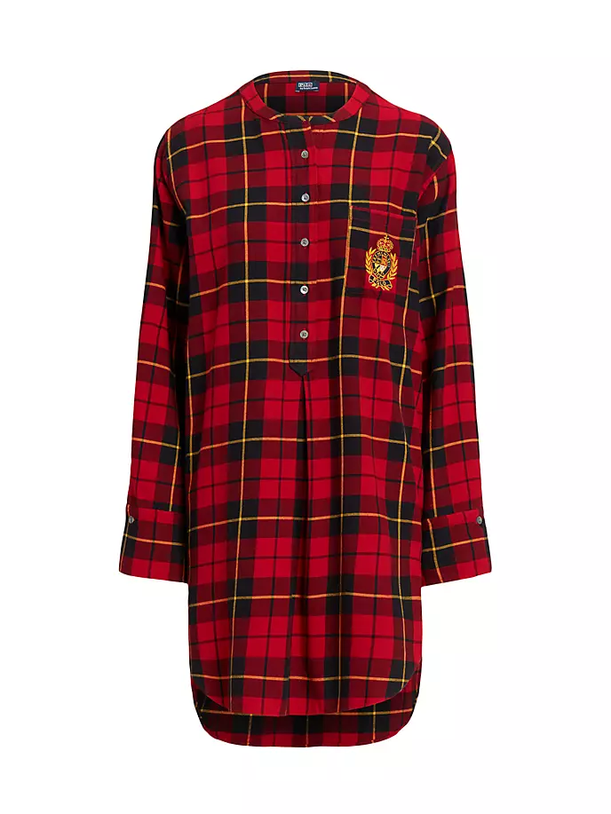 

Рубашка для сна в клетку из хлопка Polo Ralph Lauren, цвет wallace plaid