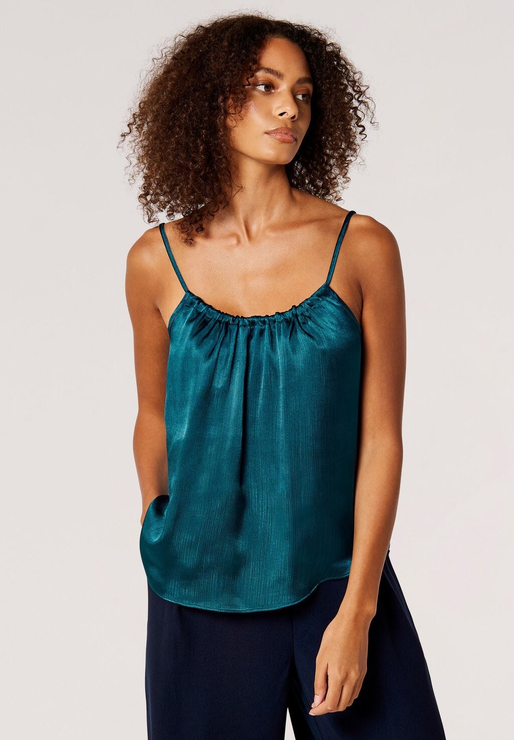 Топ CRINKLE CAMI Apricot, цвет teal