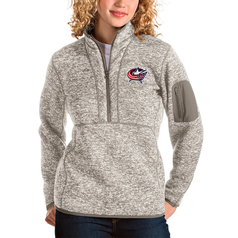 

Толстовка Antigua Columbus Blue Jackets, серый