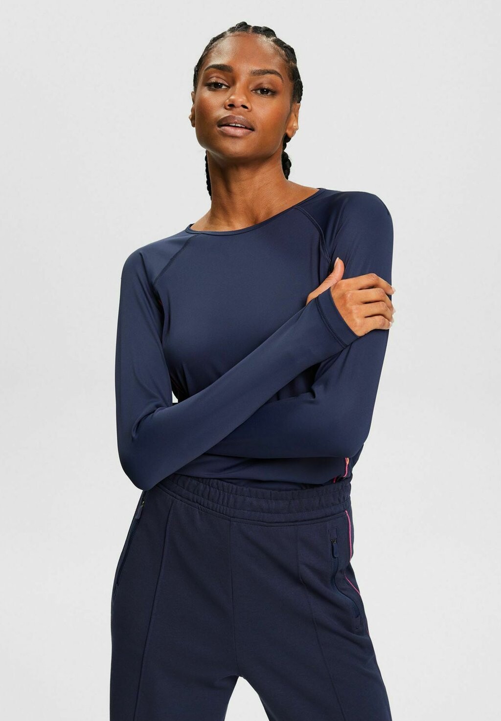 

Рубашка с длинным рукавом SLIM FIT Esprit, цвет navy