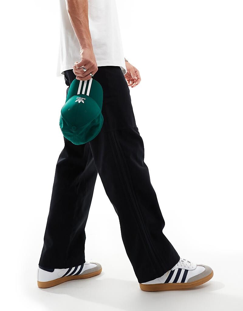 

adidas Originals – Premium Essentials – черные джоггеры-карго из твила
