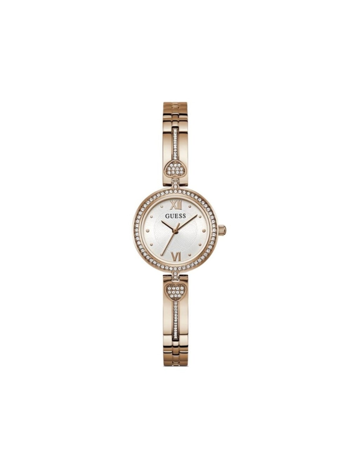 

Кварцевые наручные часы Crystal 27 мм GUESS USA, серебряный