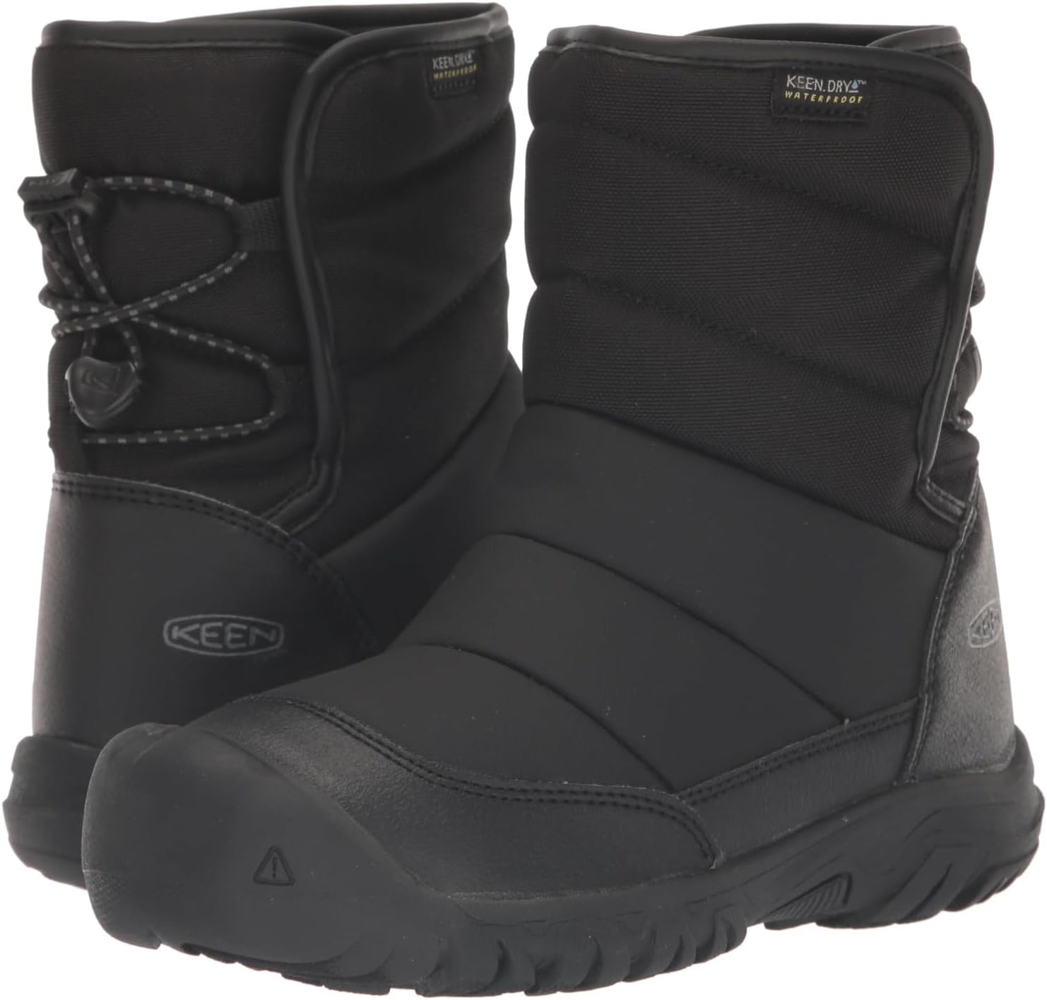 Зимние ботинки Puffrider Waterproof KEEN, цвет Black/Steel Grey фото