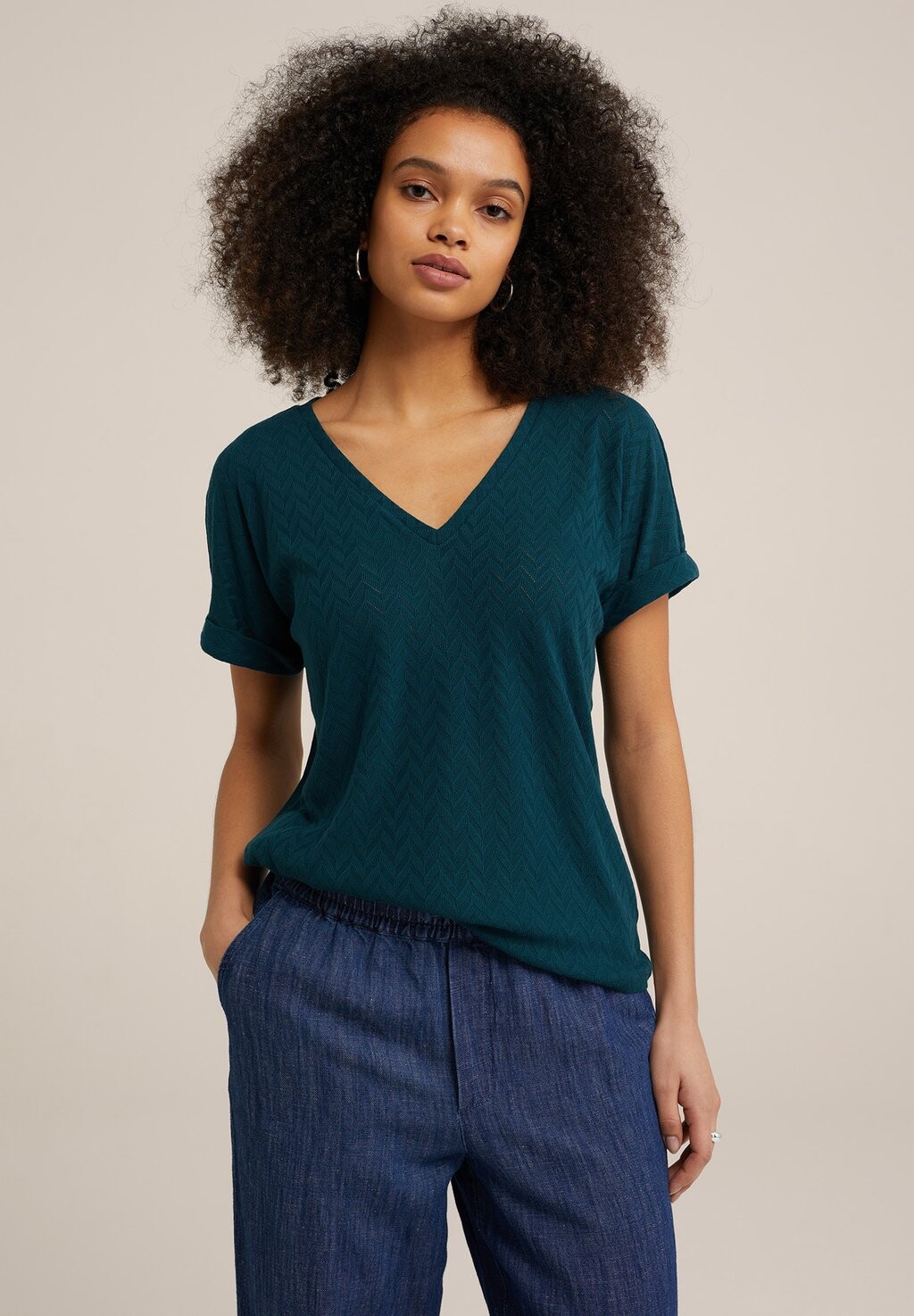 

Базовая футболка MET OPENGEWERKT DESSIN WE Fashion, цвет blue