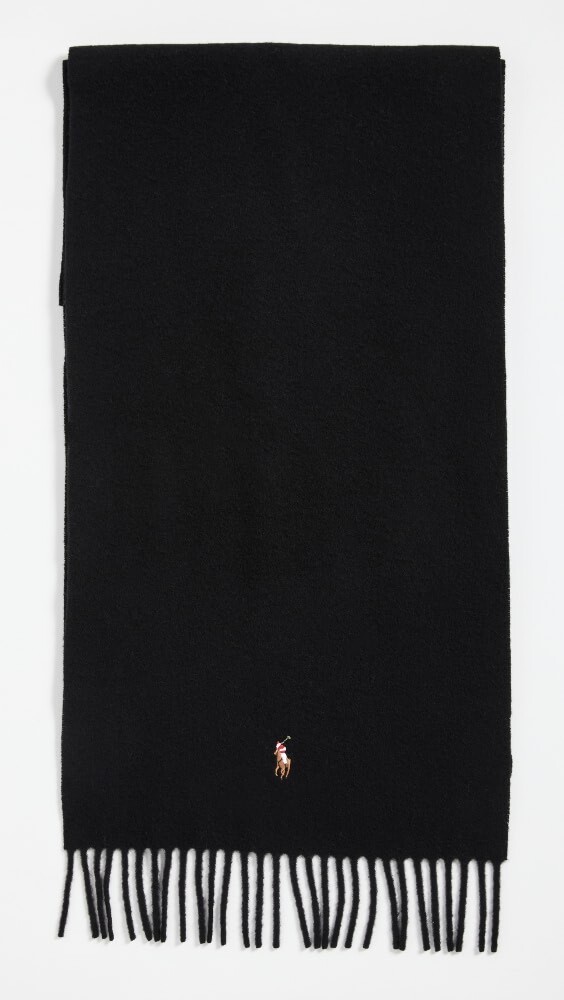 

Шарф Polo Ralph Lauren Signature Italian Virgin Wool, черный