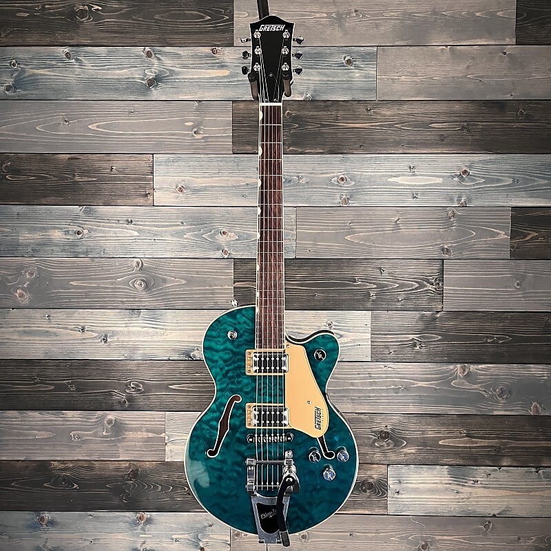 

Электрогитара Gretsch G5655T-QM Center Block Jr. SC Quilted Maple w/Bigsby, Mariana