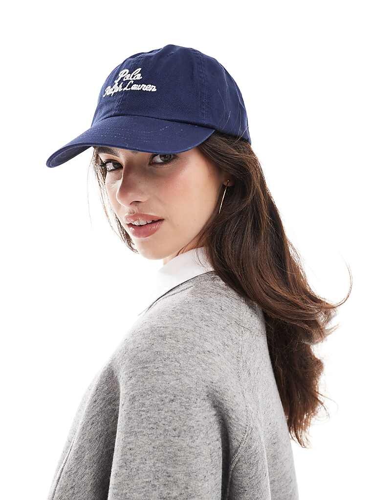 

Темно-синяя кепка с логотипом Polo Ralph Lauren