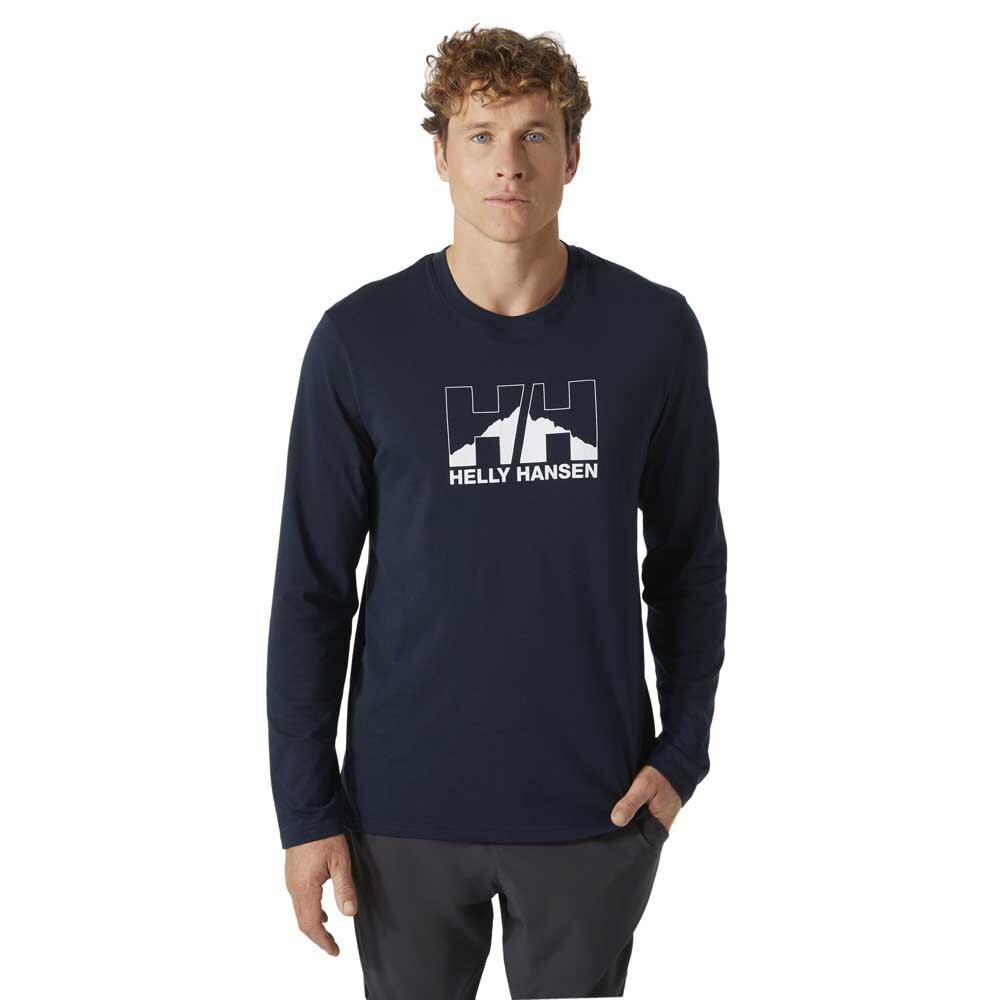 

Футболка с длинным рукавом Helly Hansen Nord Graphic, синий