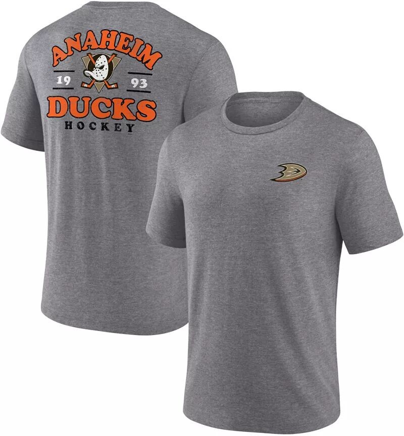 

Серая футболка НХЛ Anaheim Ducks 2-Hit Tri-Blend