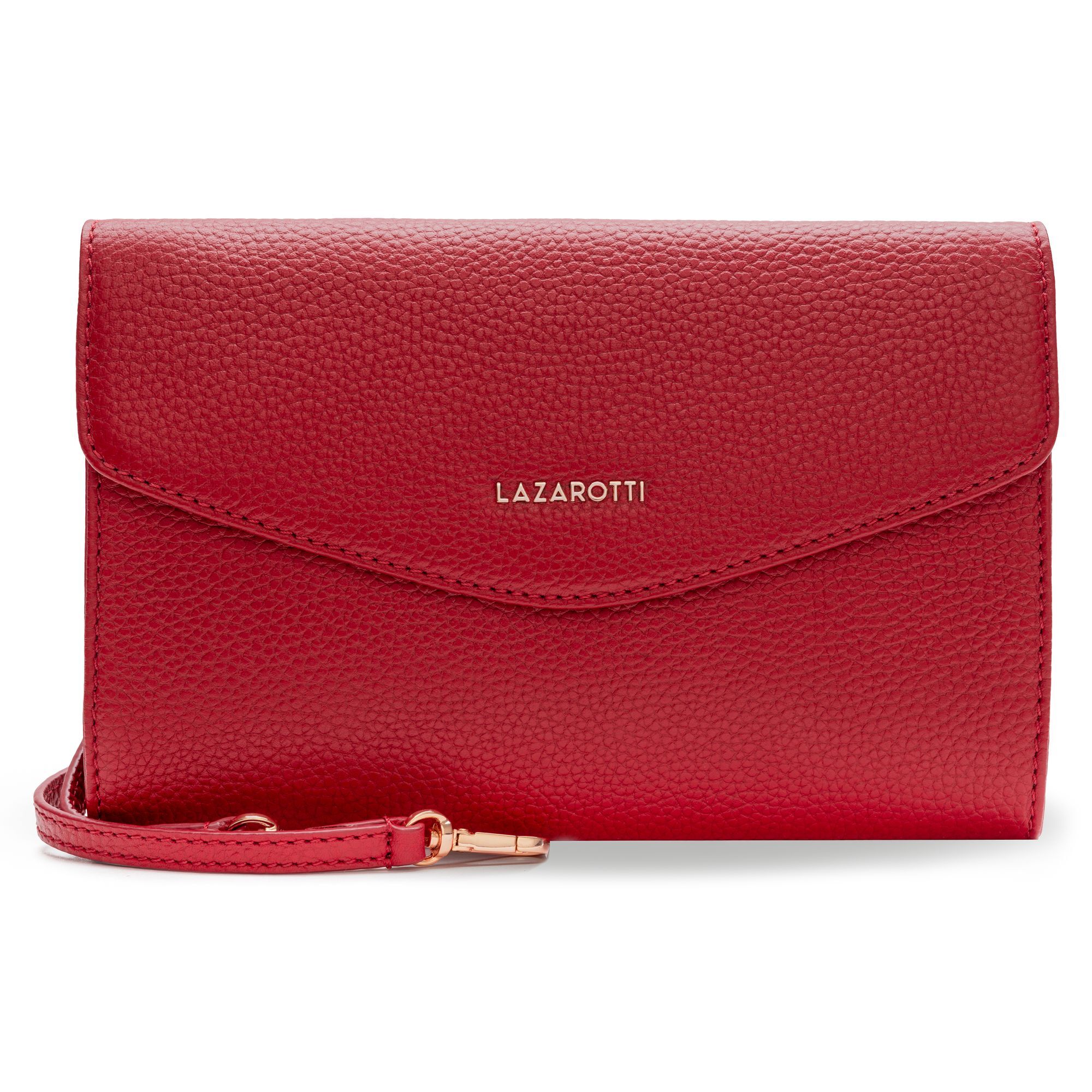 Клатч Lazarotti Bologna Leather Tasche Leder 23 cm, красный
