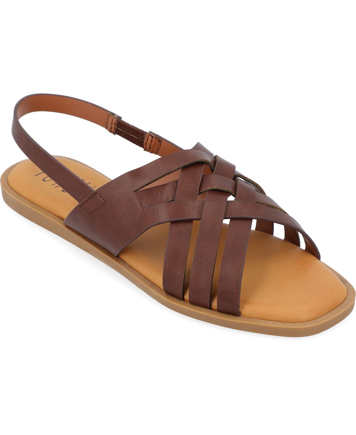 

Женские тканые сандалии Merrin Journee Collection, коричневый