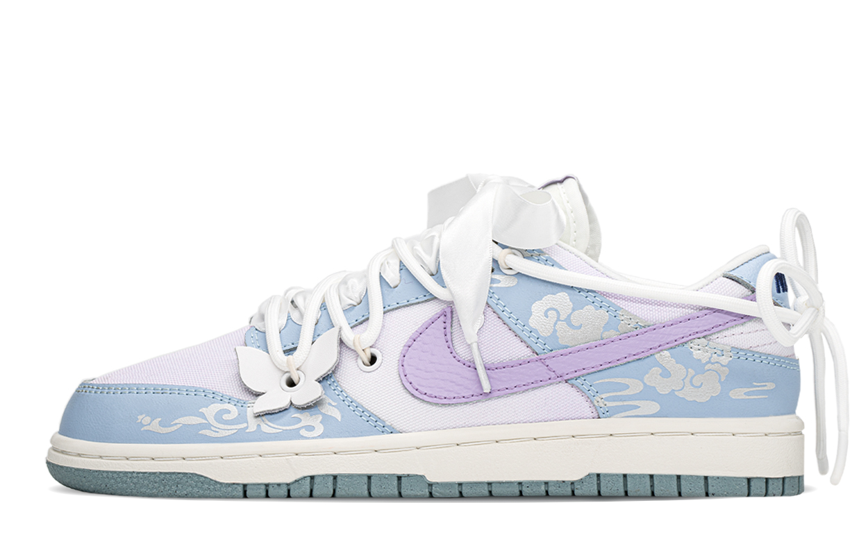 

Кроссовки Nike Dunk Low Blue Airbrush Canvas Women's, серый