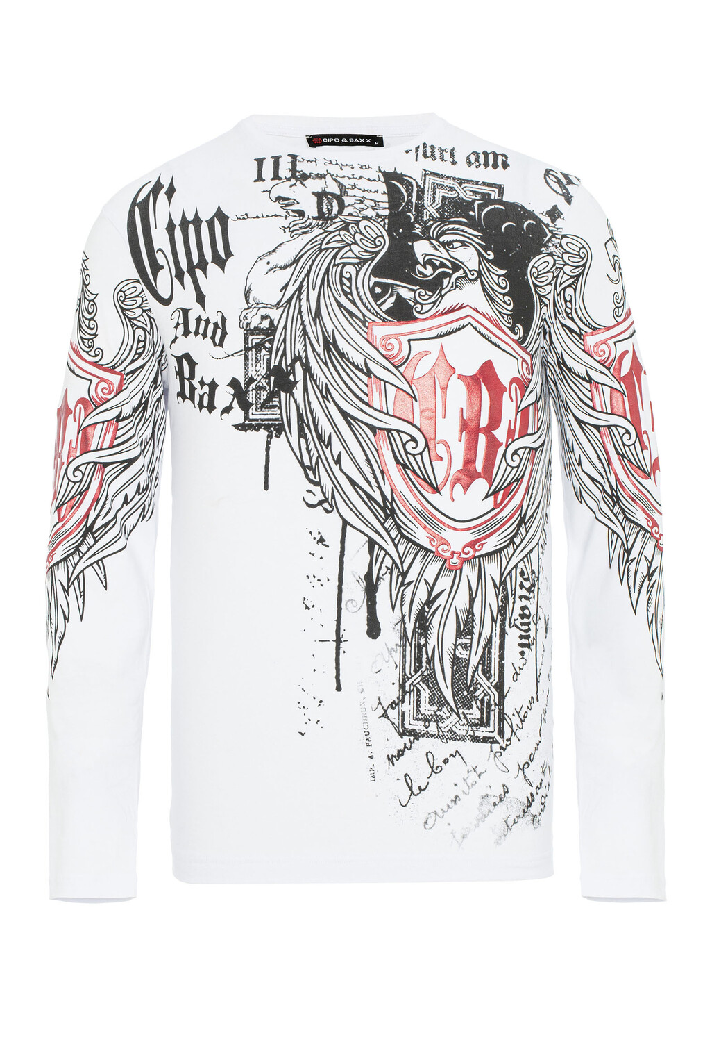 

Лонгслив Cipo & Baxx Langarmshirt, белый