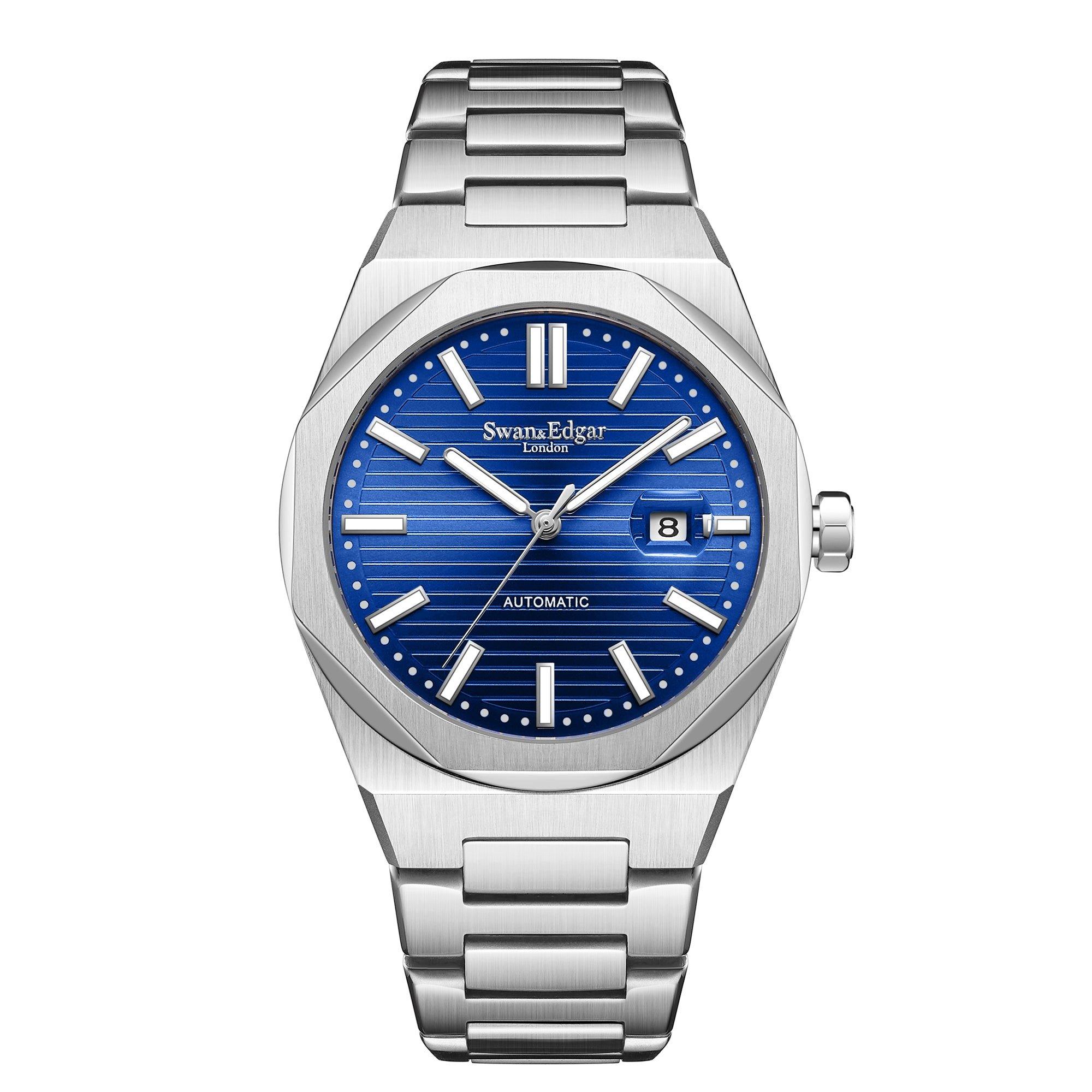 Автоматические часы Sovereine ручной сборки Swan & Edgar ограниченной серии, синий мужские часы rhythm automatic a1104l01