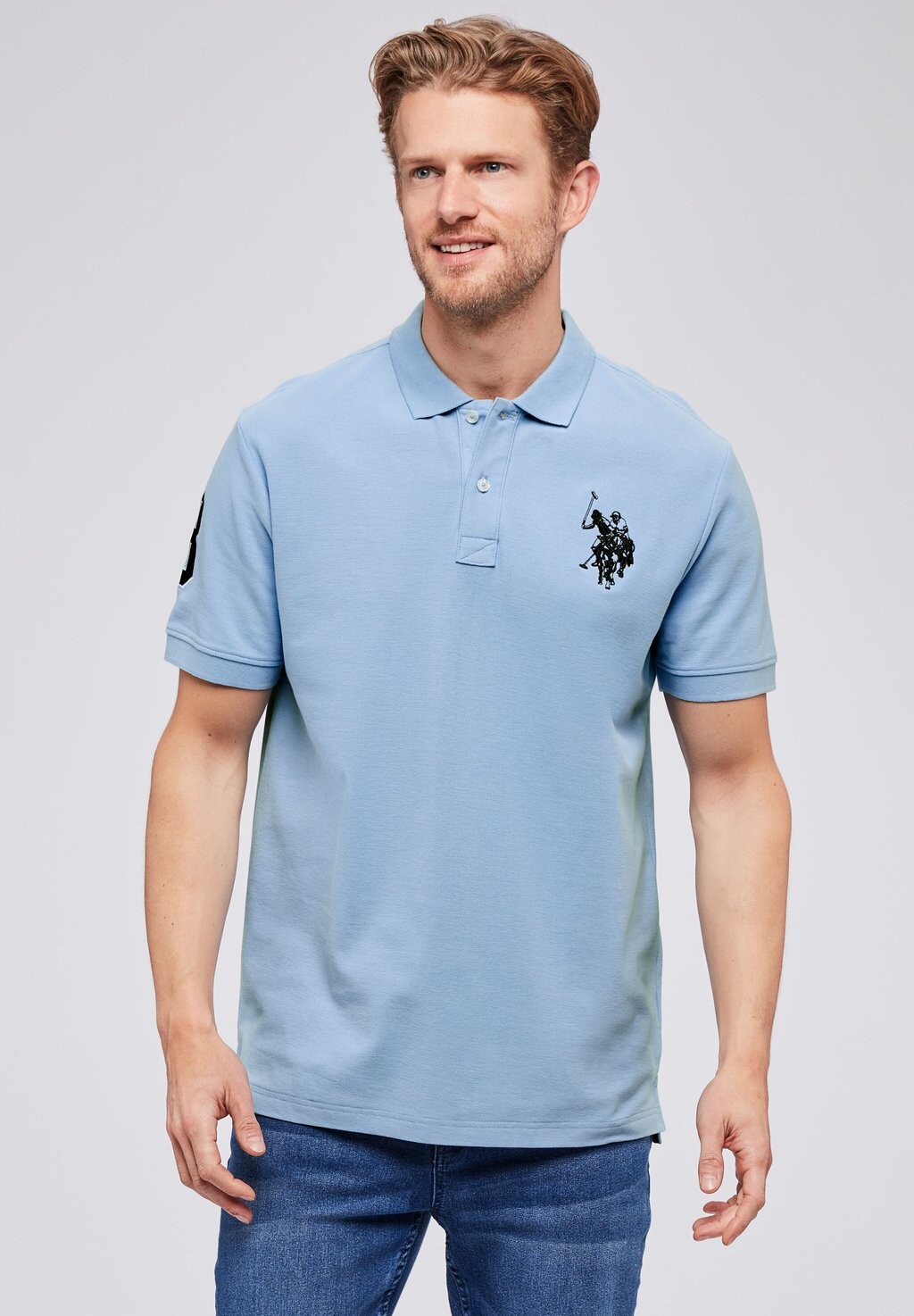 

Рубашка-поло Alfredo U.S. Polo Assn., цвет placid blue