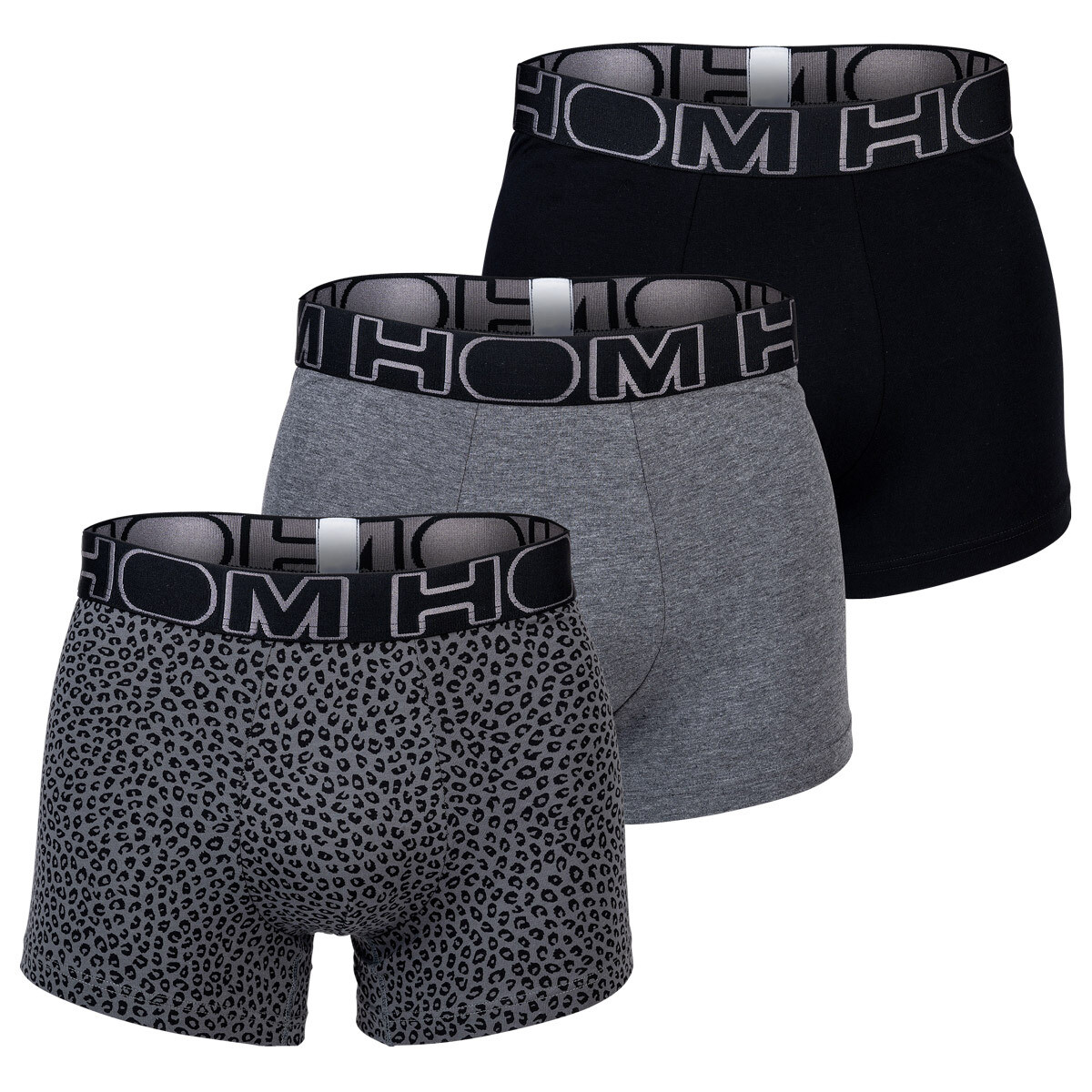 

Боксеры HOM Boxershort 3 шт, цвет Schwarz/Dunkelgrau/Hellgrau