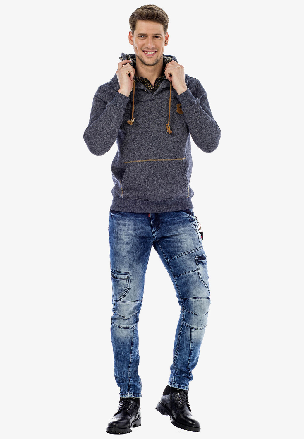 

Толстовка Cipo & Baxx Pullover, цвет Anthracite