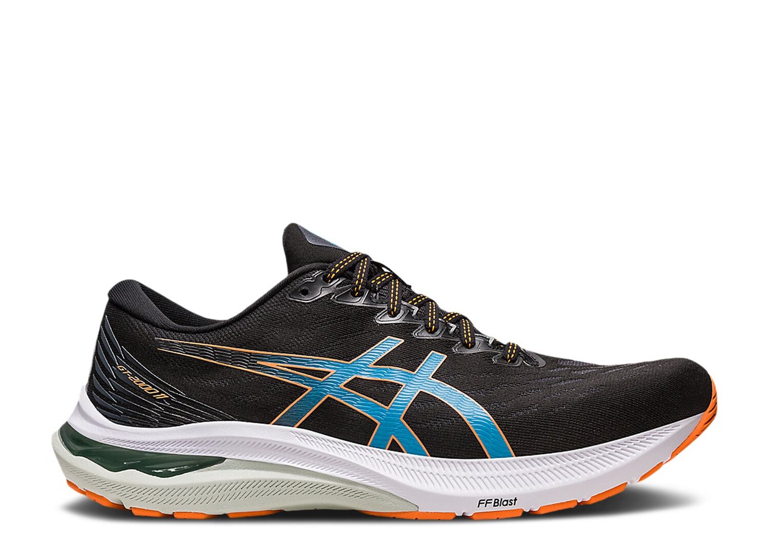 

Кроссовки ASICS Gt 2000 11 2E Wide 'Black Sun Peach', черный, Черный;серый