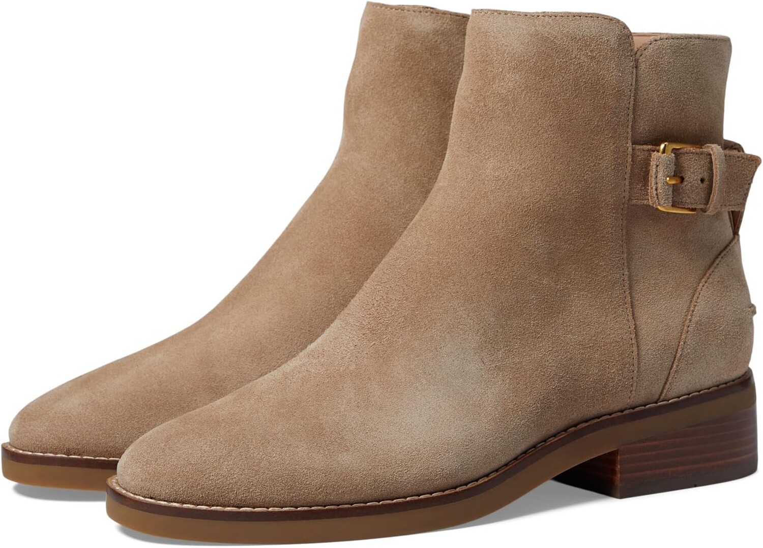 

Ботильоны Hampshire Buckle Bootie Cole Haan, цвет Dark Latte Suede
