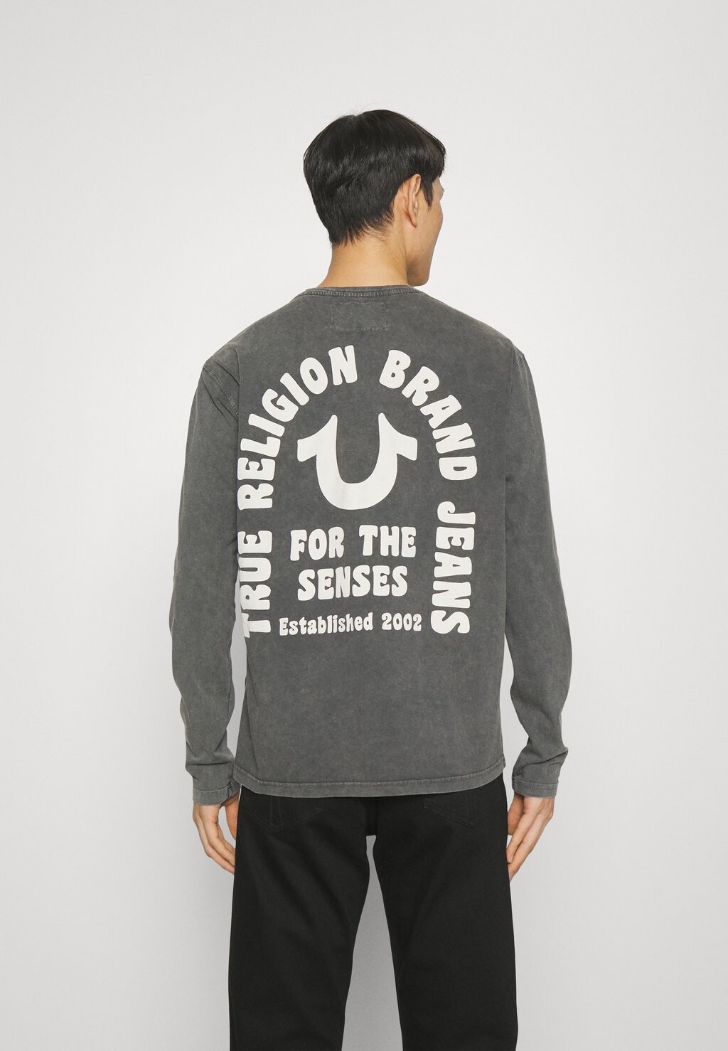 

Футболка с длинными рукавами MIXED LOGO True Religion, черная кислота