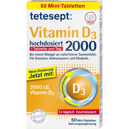 Витамин D3 2000 50 таблеток, Tetesept