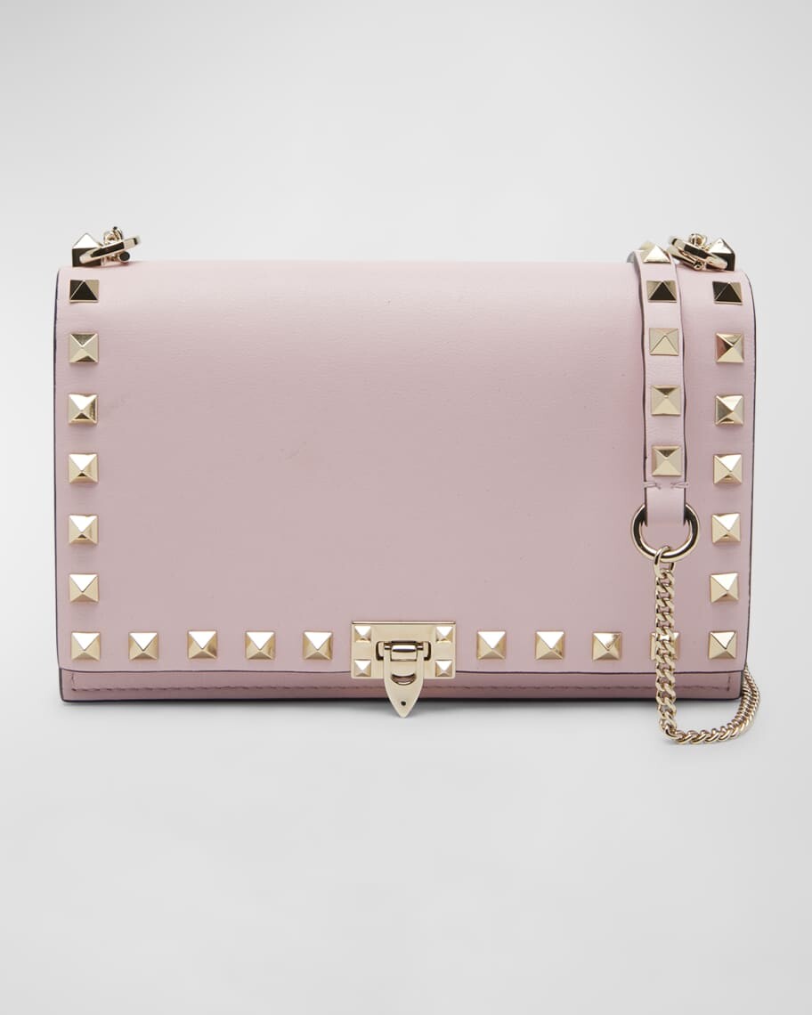 

Кожаный кошелек Rockstud Pouch на цепочке Valentino Garavani
