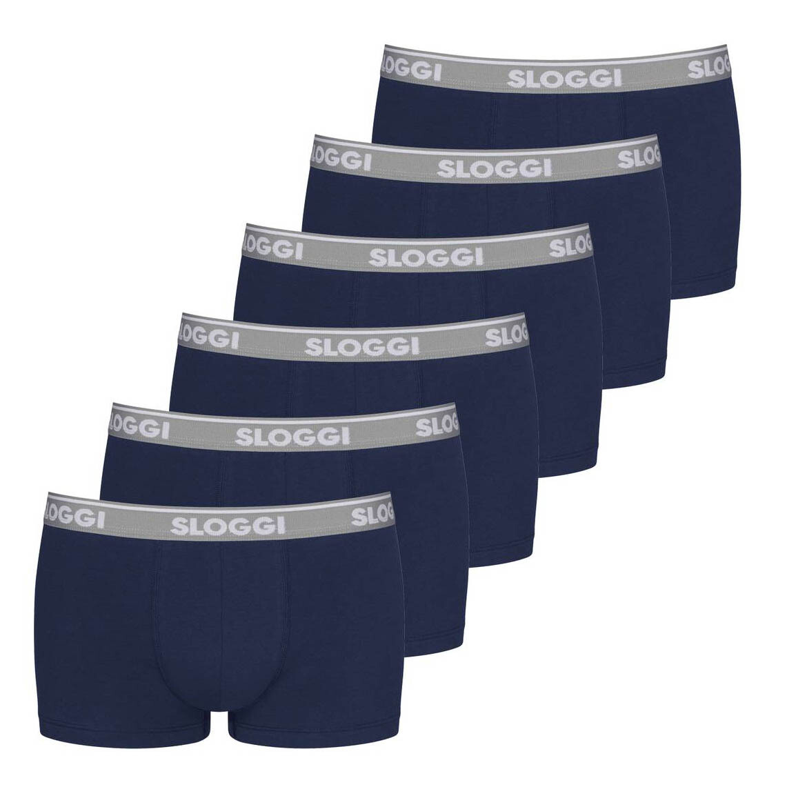 Боксеры Sloggi Boxershort 6 шт, темно-синий