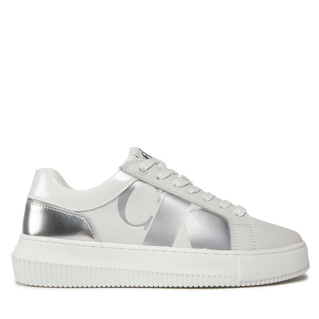 

Кроссовки Calvin Klein Jeans Chunky Cupsole Low Lth Nbs Mr YW0YW01411 Bright White/Silver 01V, белый