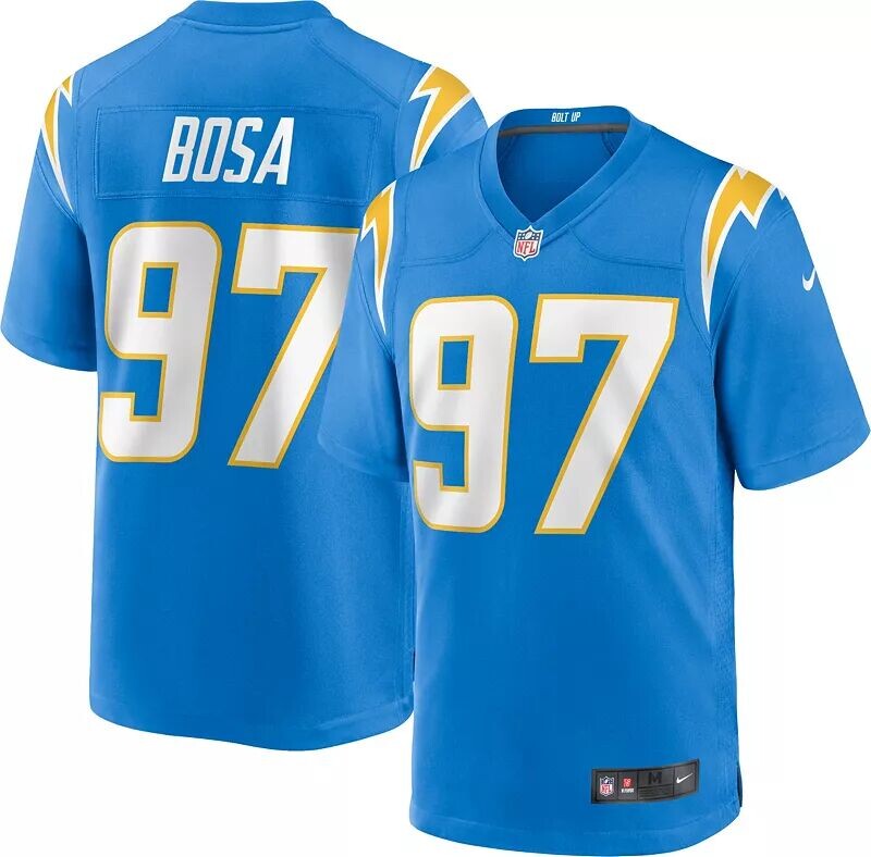 

Синяя игровая майка Nike Youth Los Angeles Chargers Joey Bosa № 97