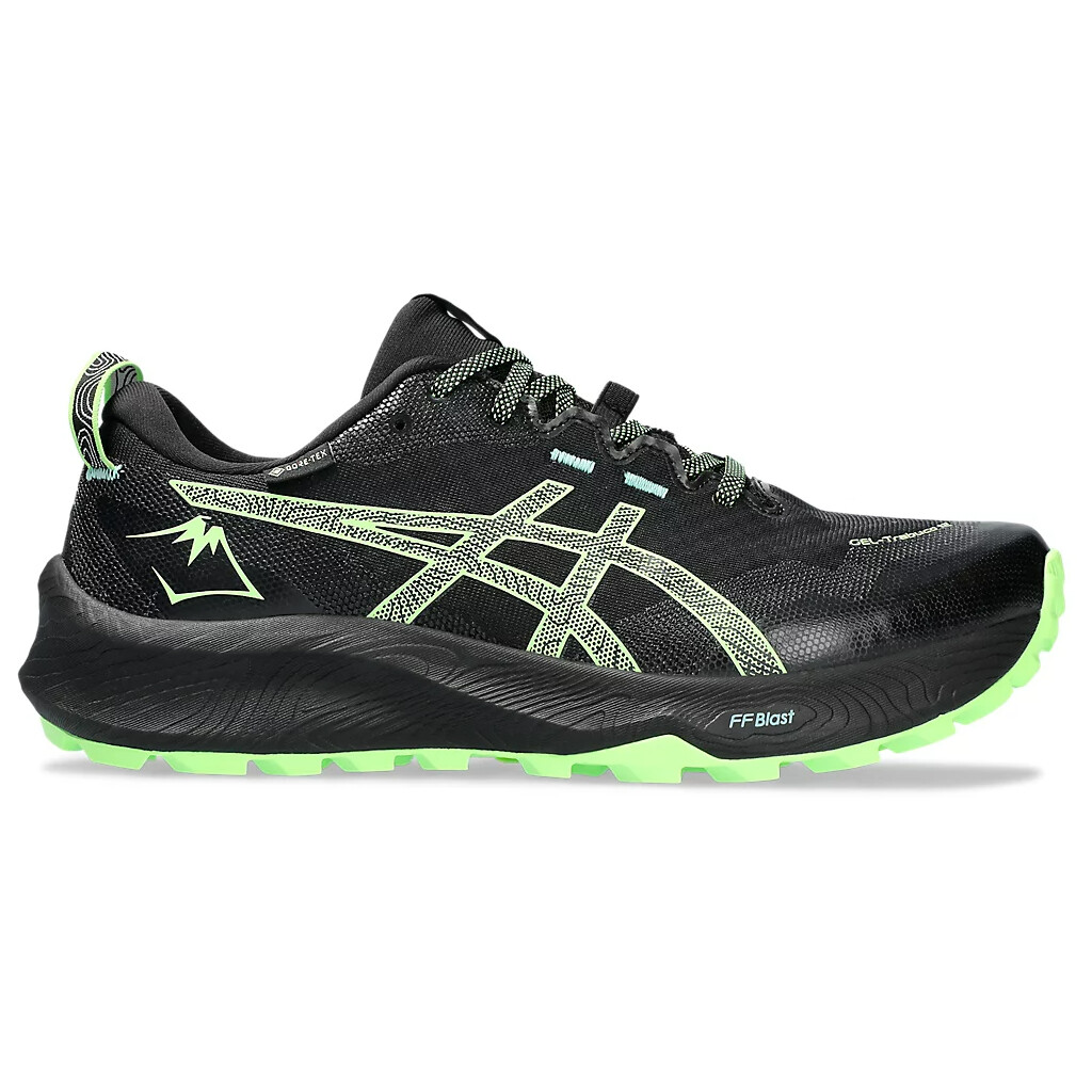 

Кроссовки для бега по пересеченной местности Asics Gel Trabuco 12 GTX, цвет Black/Illuminate Green