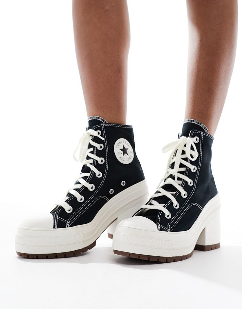 

Converse – Chuck Taylor 70 Deluxe – Черные кроссовки на высоком каблуке