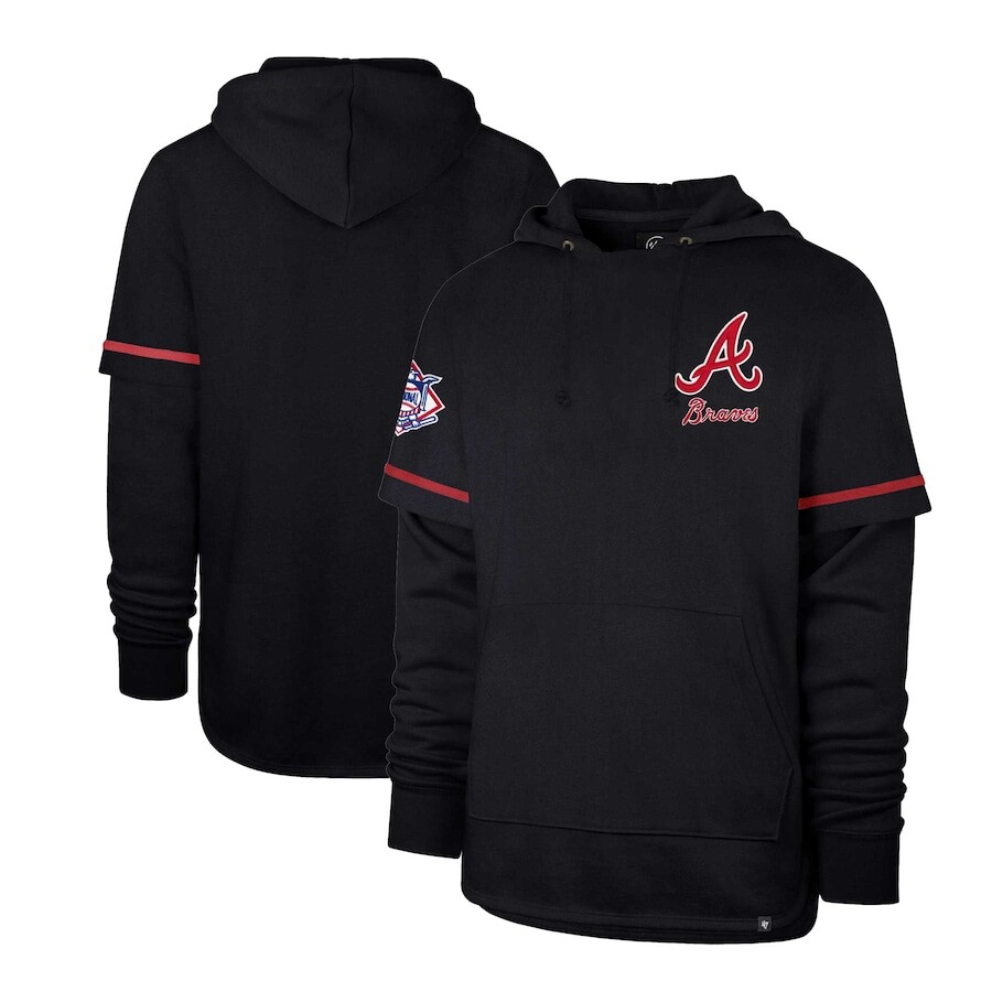 

Пуловер с капюшоном 47 Atlanta Braves, нави