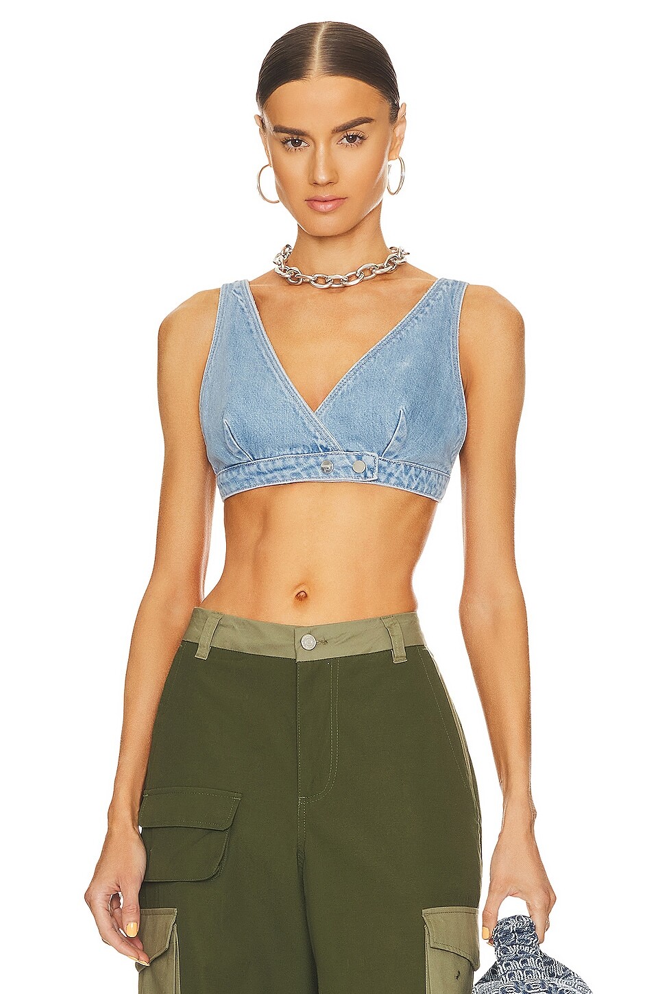

Топ Lovers and Friends Shae Denim Bralette, цвет Canyon